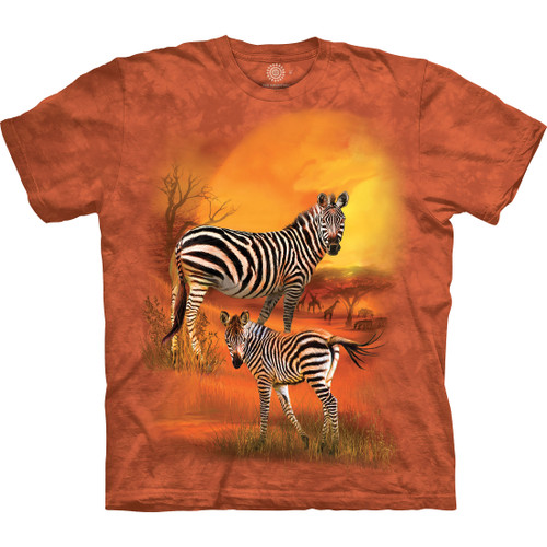Mama And Baby Zebra Classic Cotton T-Shirt