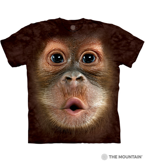 Big Face Baby Orangutan Classic Cotton T-Shirt Tee