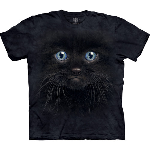 【Attends】Nero Cat Tee Shirt Cat T Starry Night Cat Tee Van Gogh Cat Gif T-shirt, Black