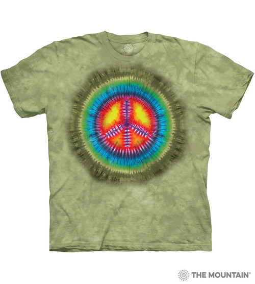 Peace Tie Dye Classic Cotton T-Shirt Tee