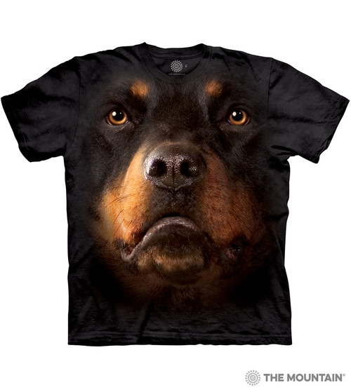 Rottweiler Face Classic Cotton T-Shirt Tee