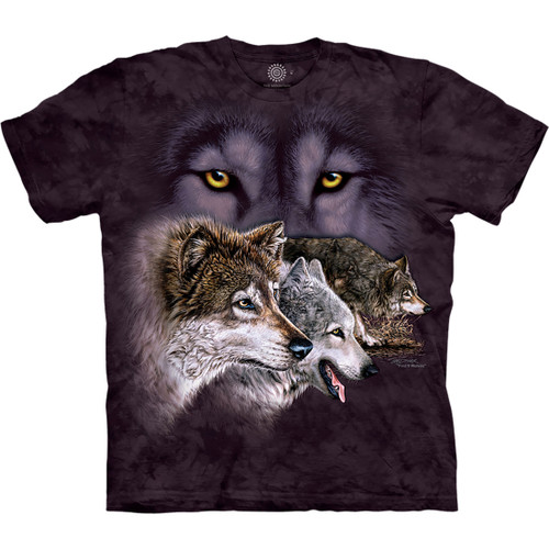 Find 9 Wolves Classic Cotton T-Shirt Tee