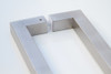 SQUARE TYPE PULL HANDLE 12" - SATIN BRUSH FINISH