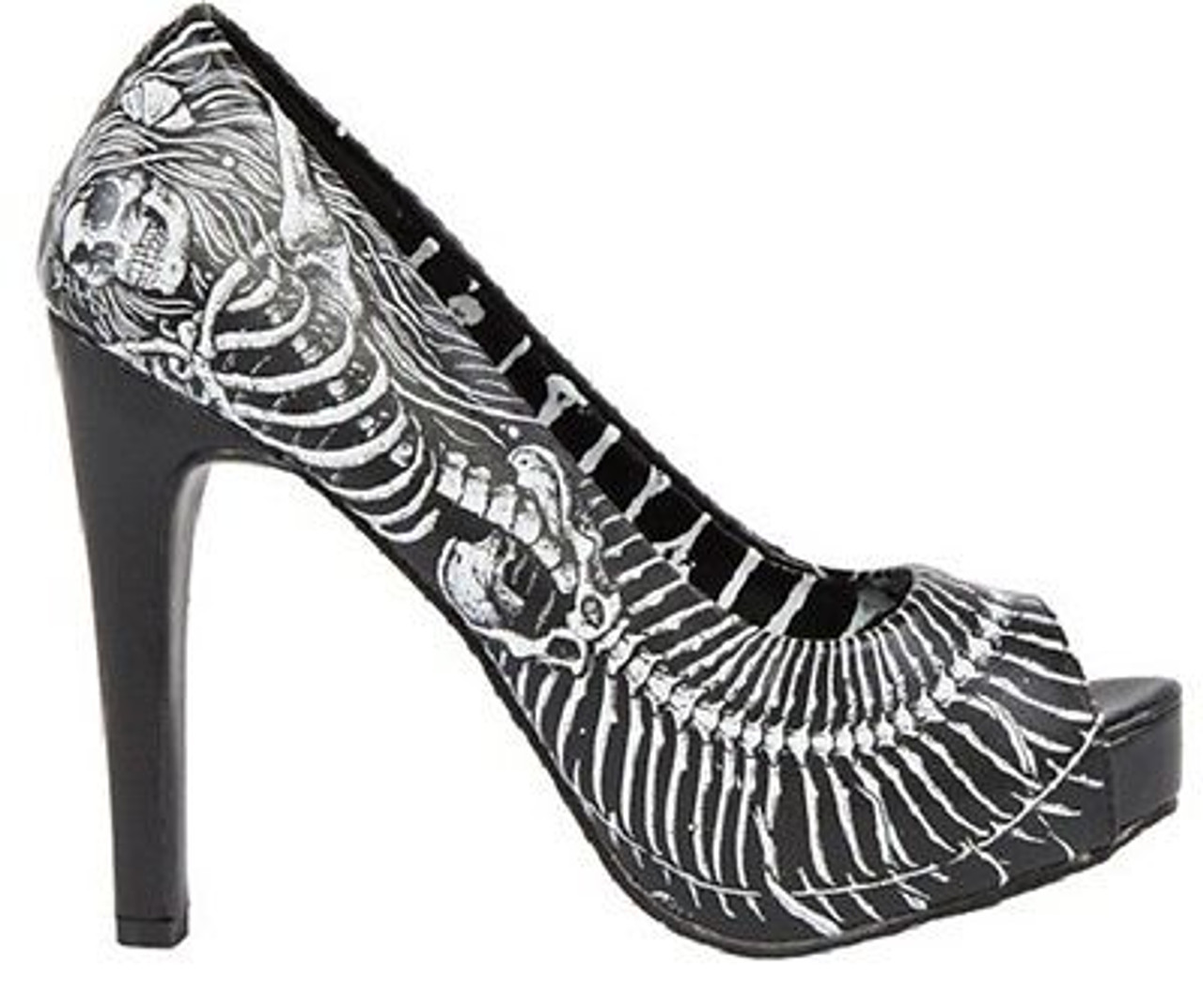 skeleton heel shoes