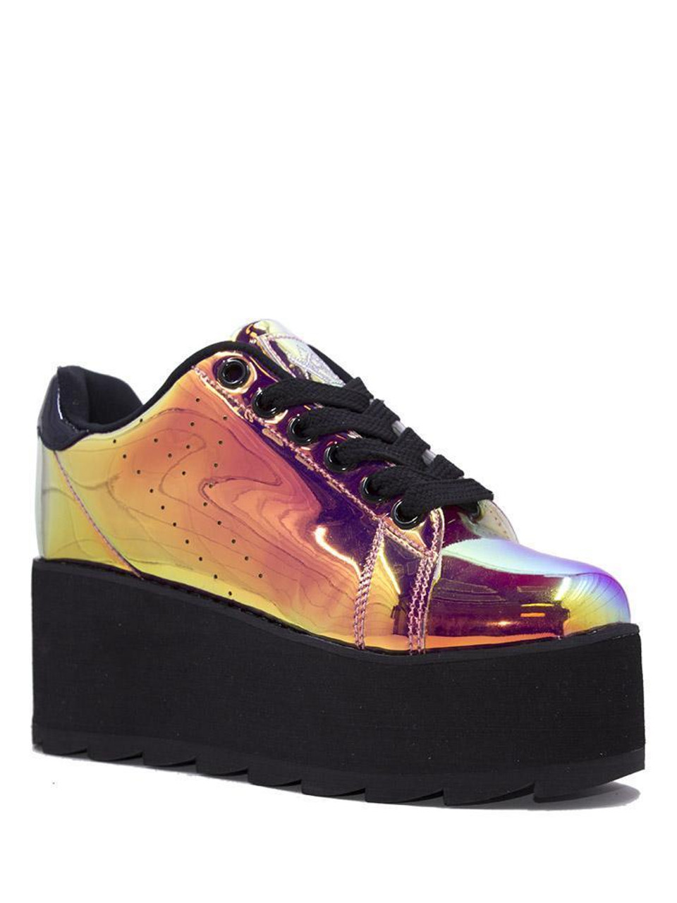 platform shoes holographic