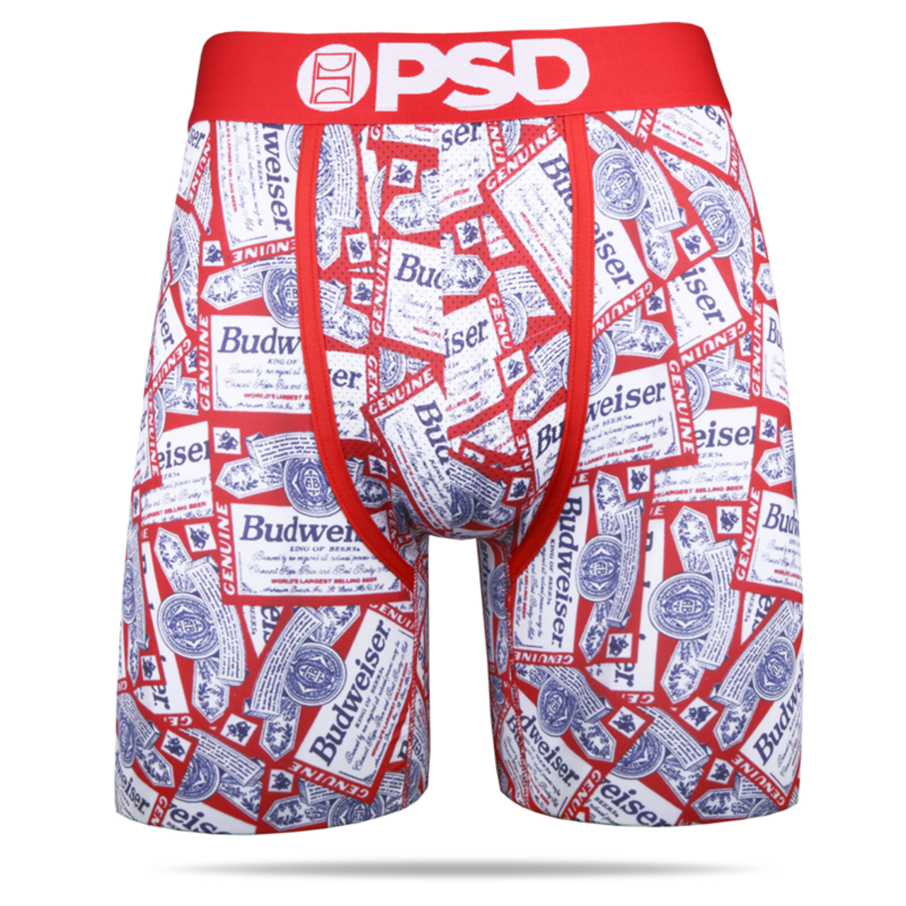 PSD Buds All Over Budweiser Beer Boxer Briefs Athletic Underwear