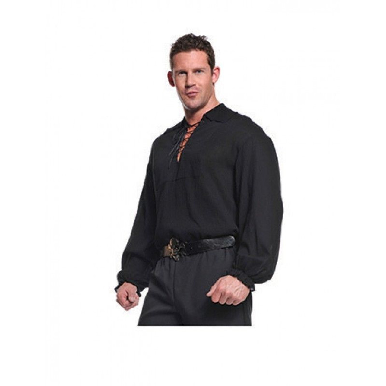 Underwraps Pirate Shirt (Black) One Size