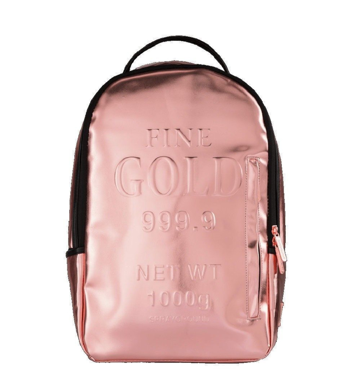 rose gold backpack for school