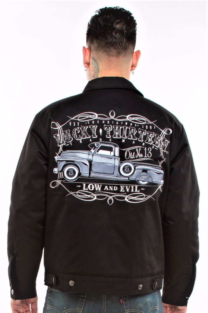 Lucky 13 Mens Old Custom Lined Jacket