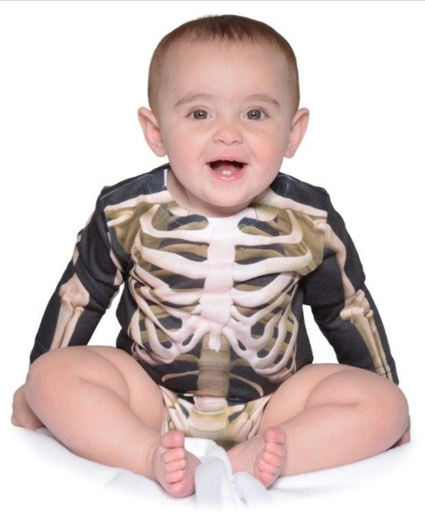 baby skeleton halloween costume