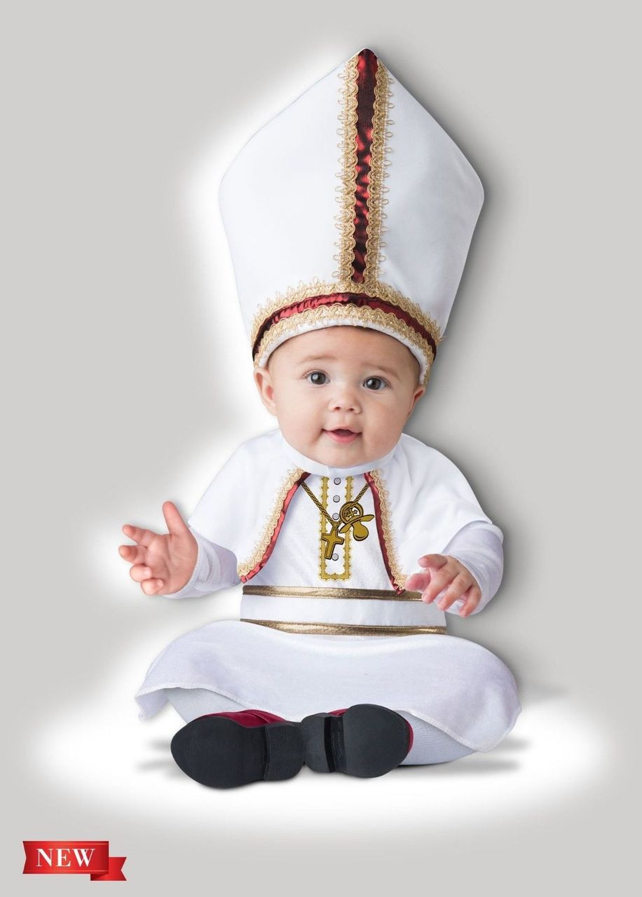 sukker universitetsstuderende slutningen InCharacter Pint Sized Pope Holy Religious Infant Baby Halloween Costume  16079 - Fearless Apparel