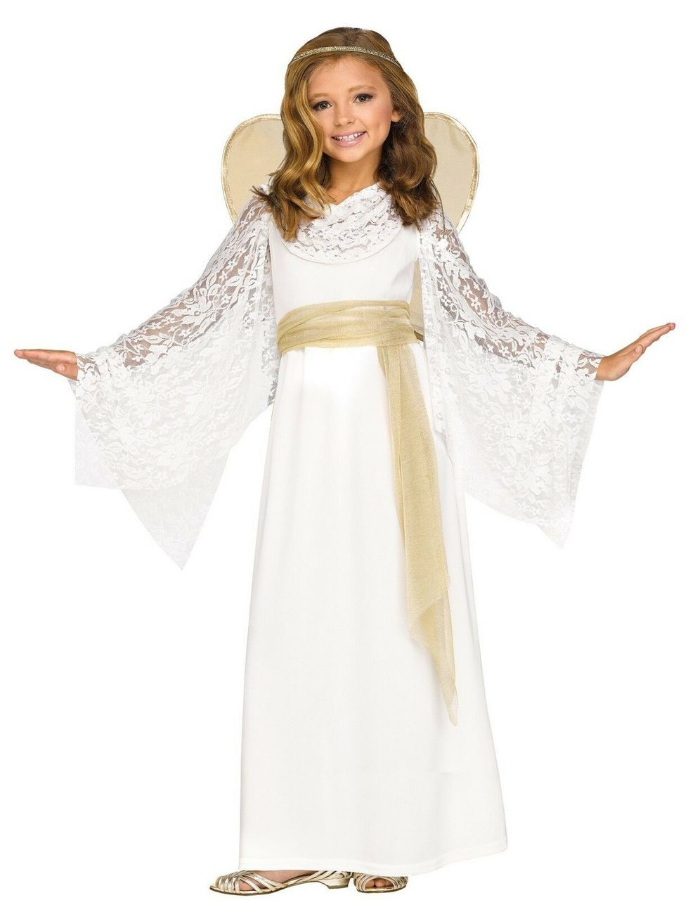 Fun World Angelic Miss Dress Childrens Kids Christmas Halloween Costume  115252 - Fearless Apparel
