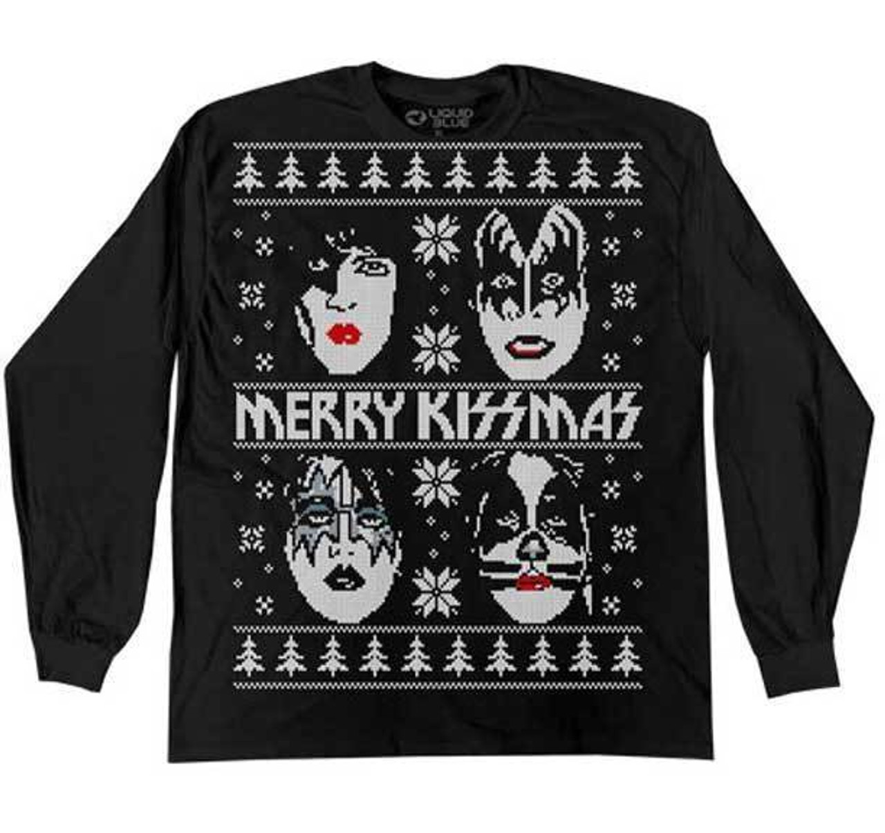 トップス @2000 KISS Merry Kissmas tour Tee XL Vintage Kiss Merry Kissmas 2000 American Rock Band T-shirt