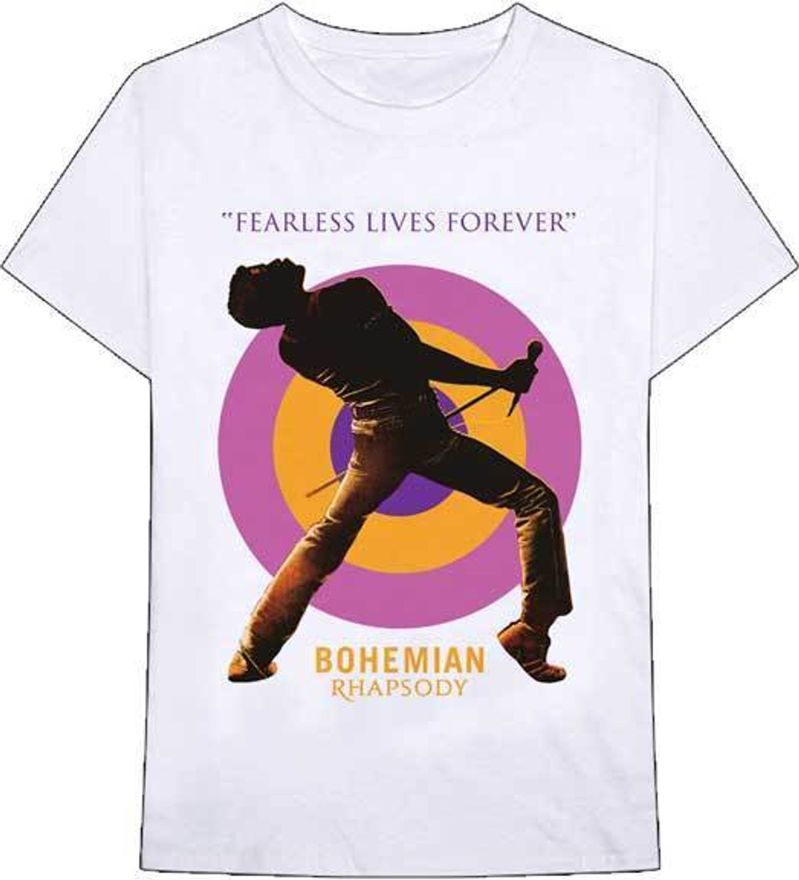 Queen Bohemian Rhapsody Fearless Lives Forever Classic Rock T