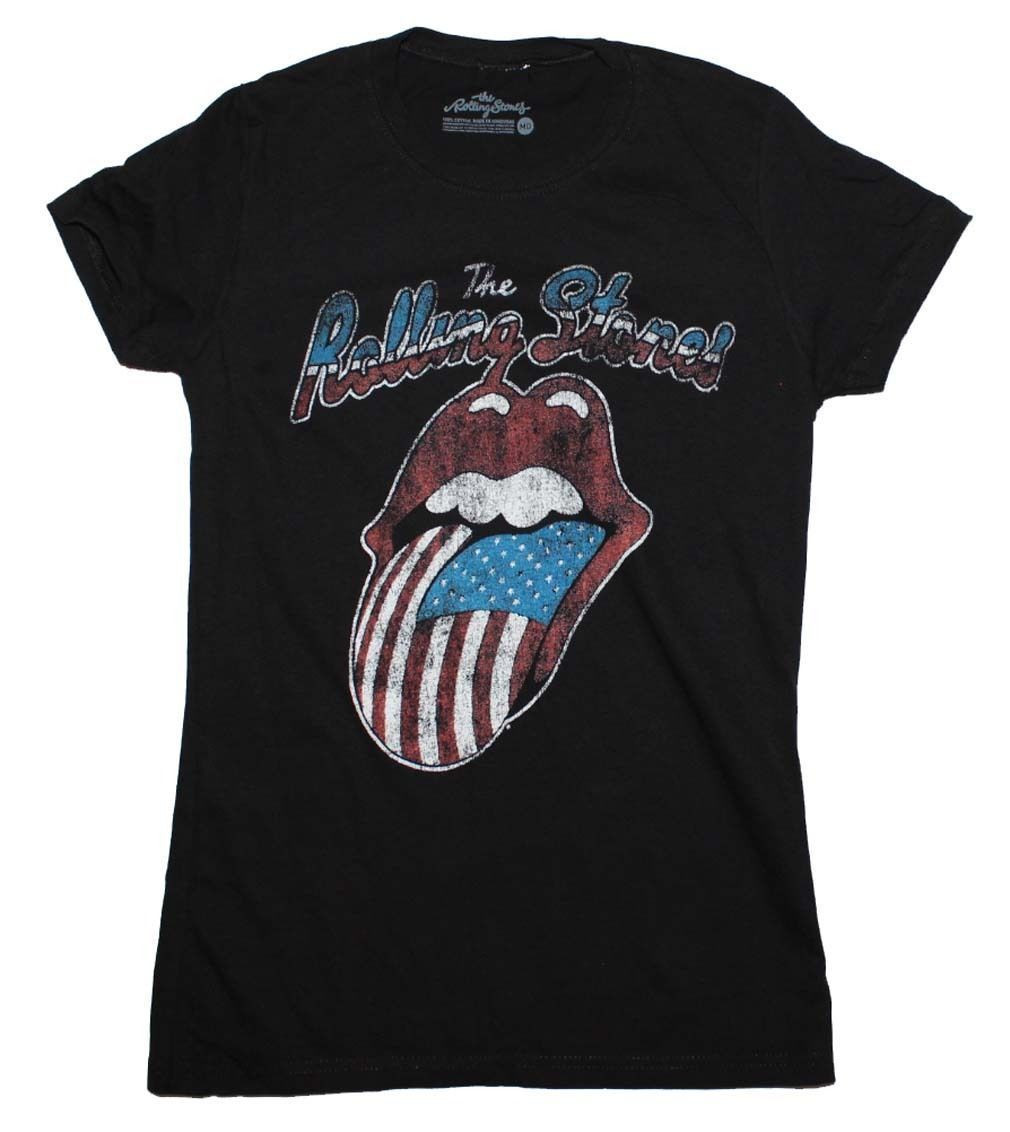 american flag rolling stones shirt