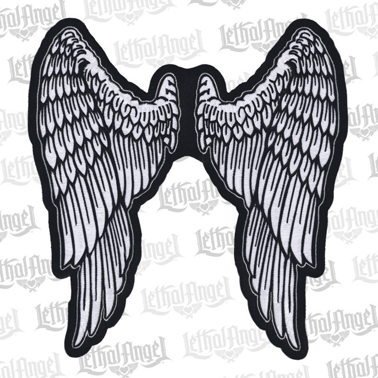 Lethal Threat Angel Wings Punk Biker Club Iron Sew On