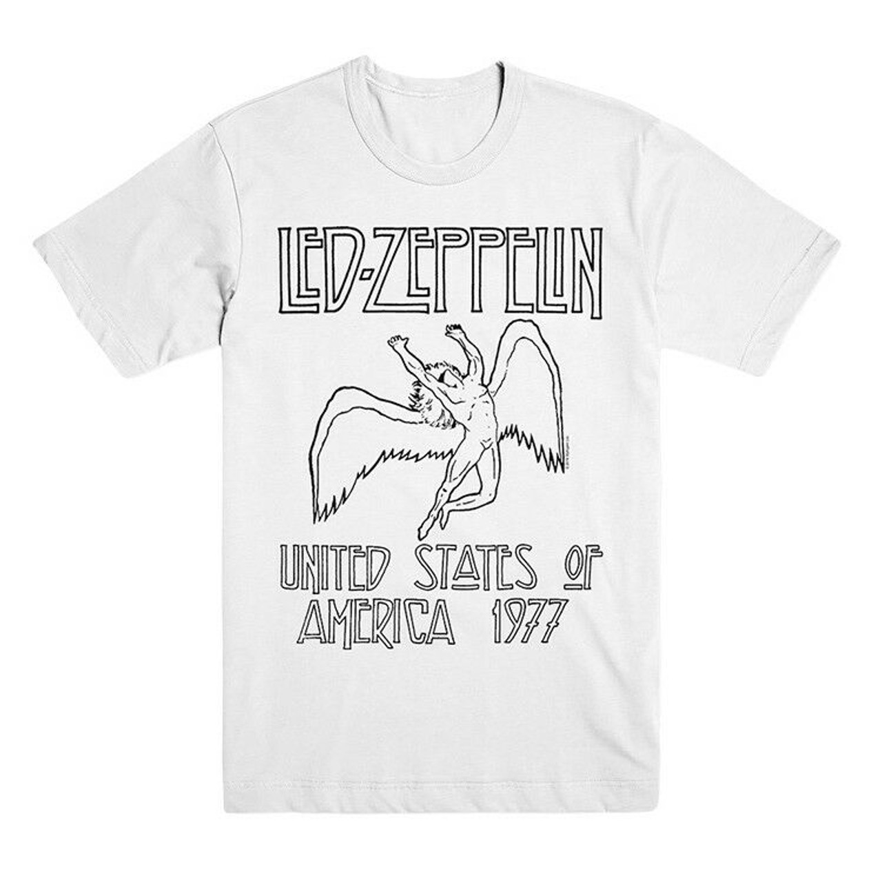 Led Zeppelin USA 77 Icarus Classic Rock Heavy Metal Music Band T Shirt 79815