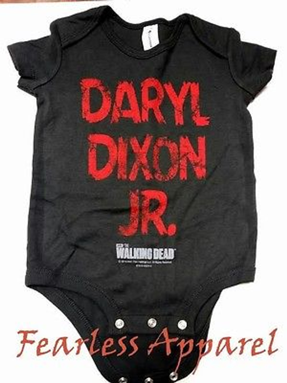 The Walking Dead Daryl Dixon Junior Jr Baby Romper Infant One