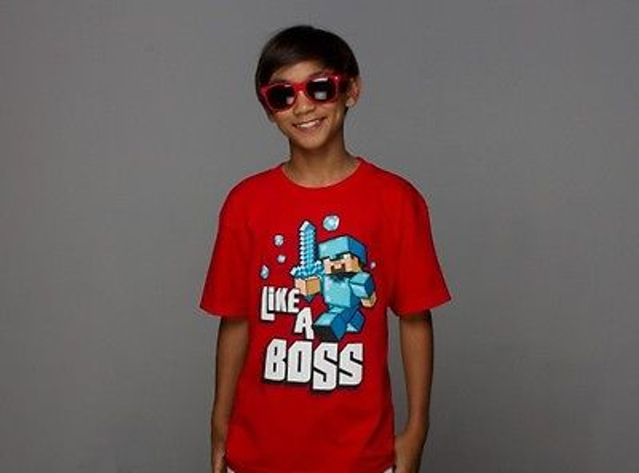 like a boss minecraft shirt