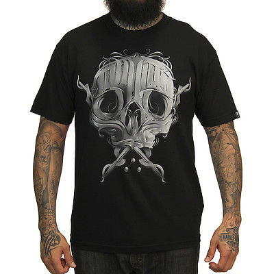 Sullen Clothing Written Skull Skeleton Tatted Goth Punk Tattoo T