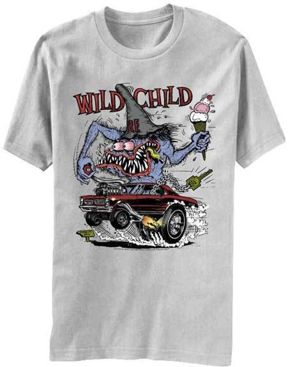 Rat Fink Wild Child Ed Big Daddy Ross Kustom Kulture Hot Rod T shirt ...