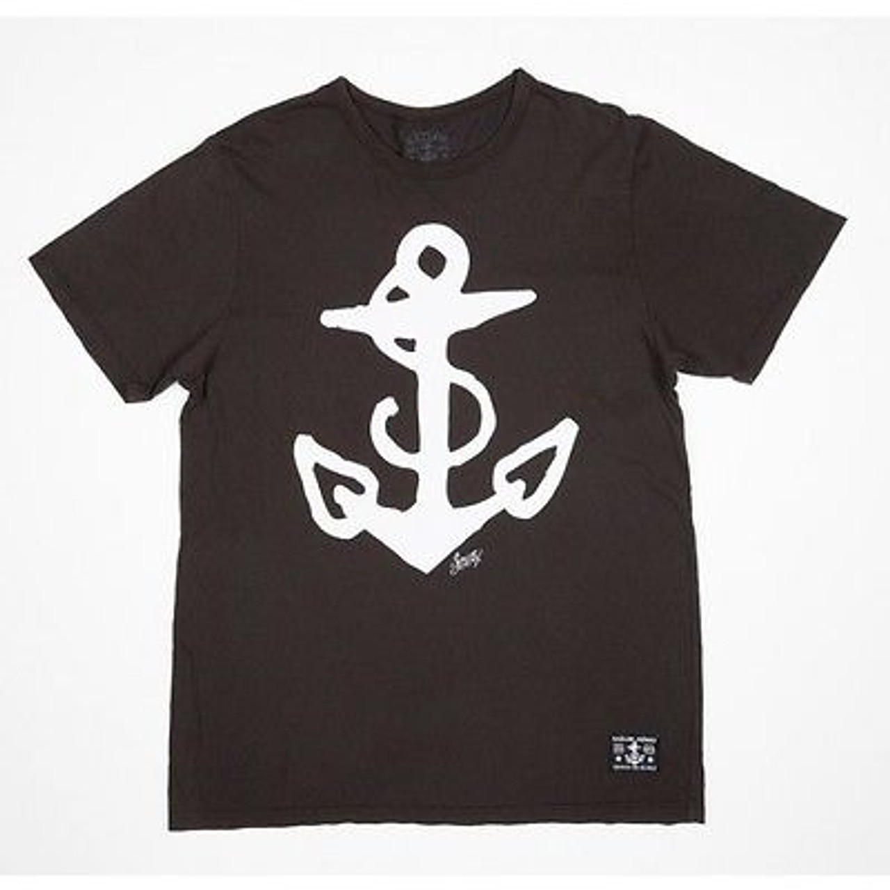 Teoretisk Narkoman Bourgogne Sailor Jerry Anchor Logo Nautical Navy Tattoo Punk Rock Biker T Tee Shirt  S-2XL - Fearless Apparel