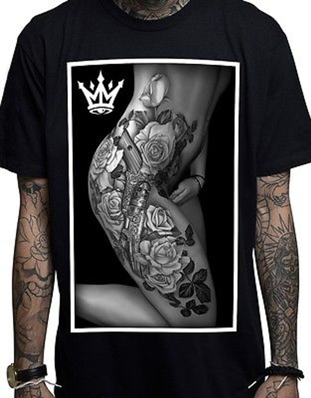 Mafioso Clothing Body Art Hot Sexy View Black Urban Tattoo Hype T Shirt  M-4Xl