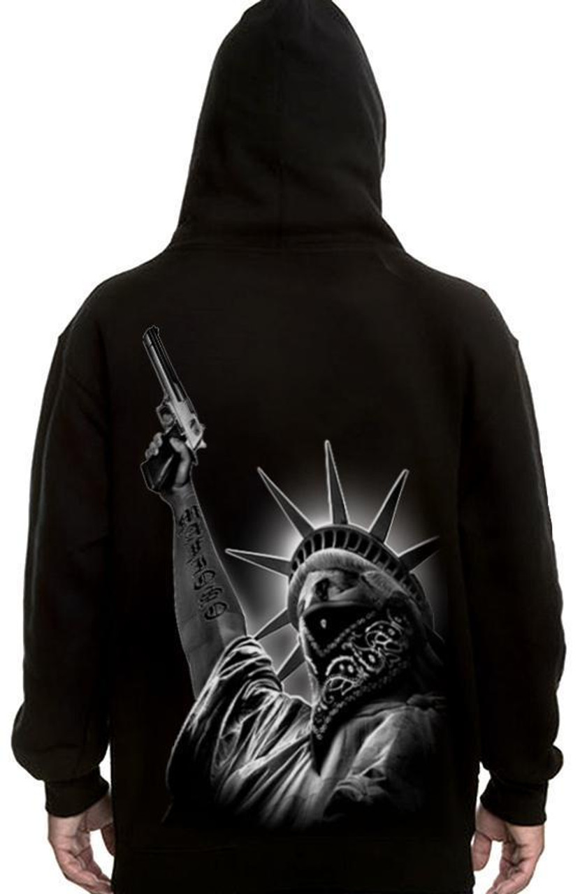Mafioso Stick Up Guns Statue Of Liberty Bandanna Urban Tattoos