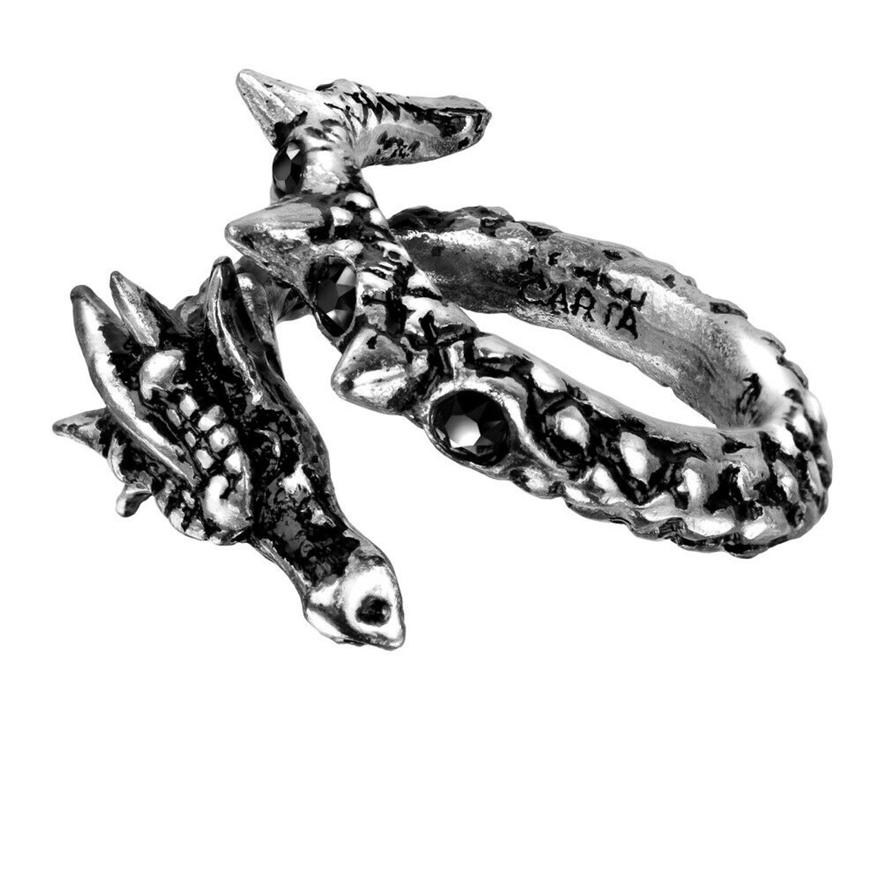 Alchemy of England Gothic Vis Via Dragon Wrap Punk Fantasy Jewelry Ring R183