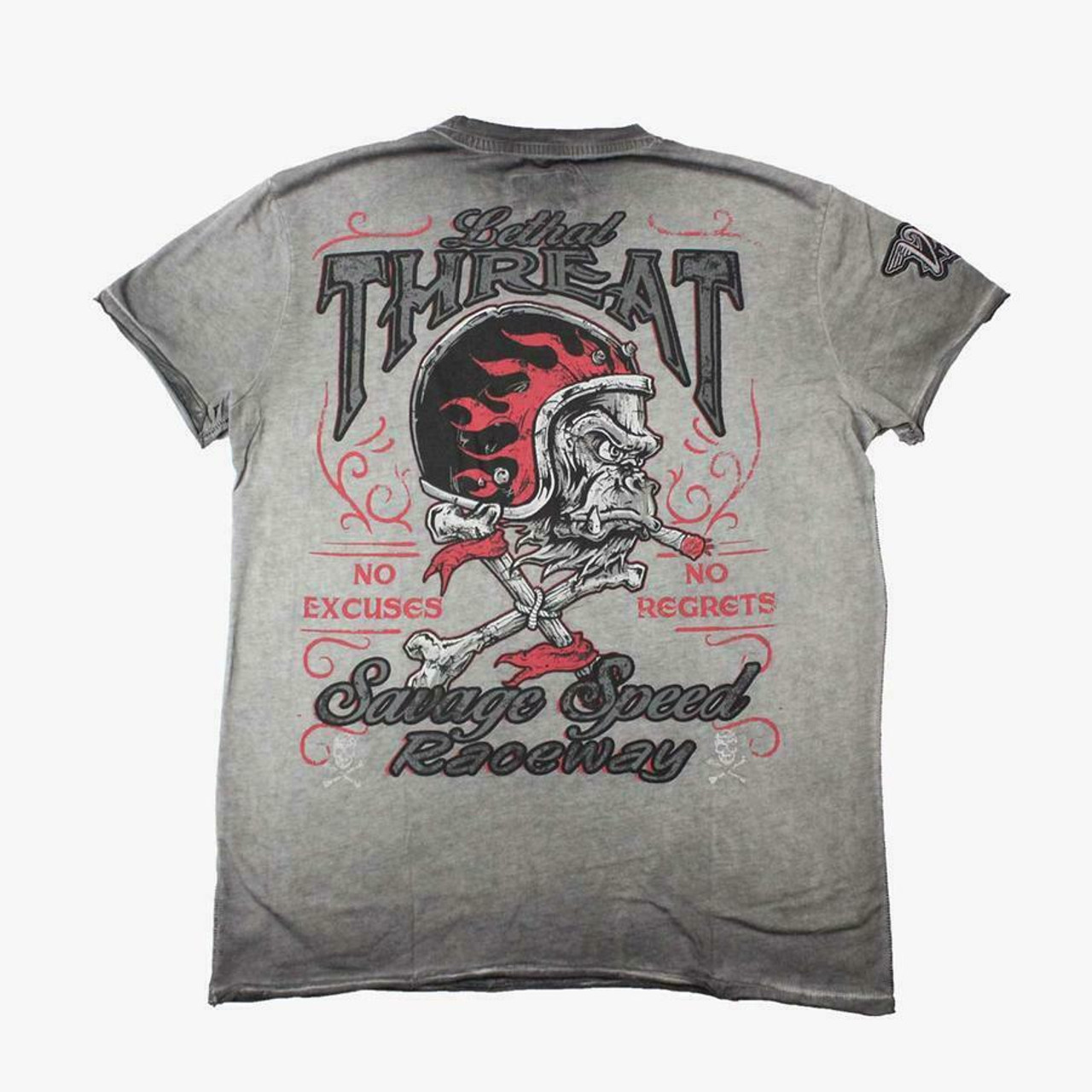 Lethal Threat Vintage Velocity Savage Speed Motorcycle Biker T Shirt VV40126