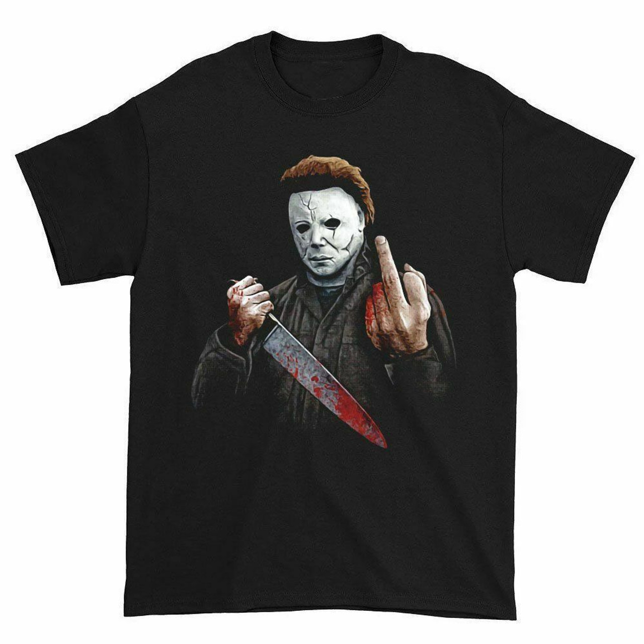 Michael myers middle finger shirt Clearance