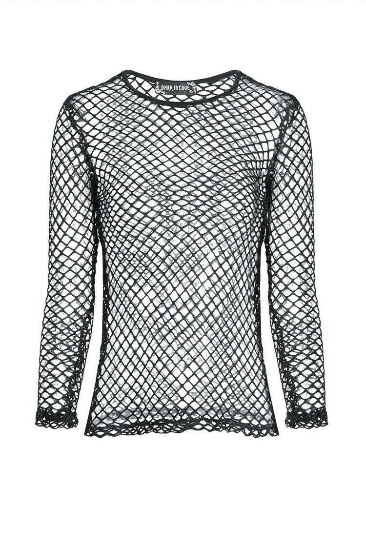 Dark in Love Long Sleeve Fishnet Gothic Punk Industrial Raver