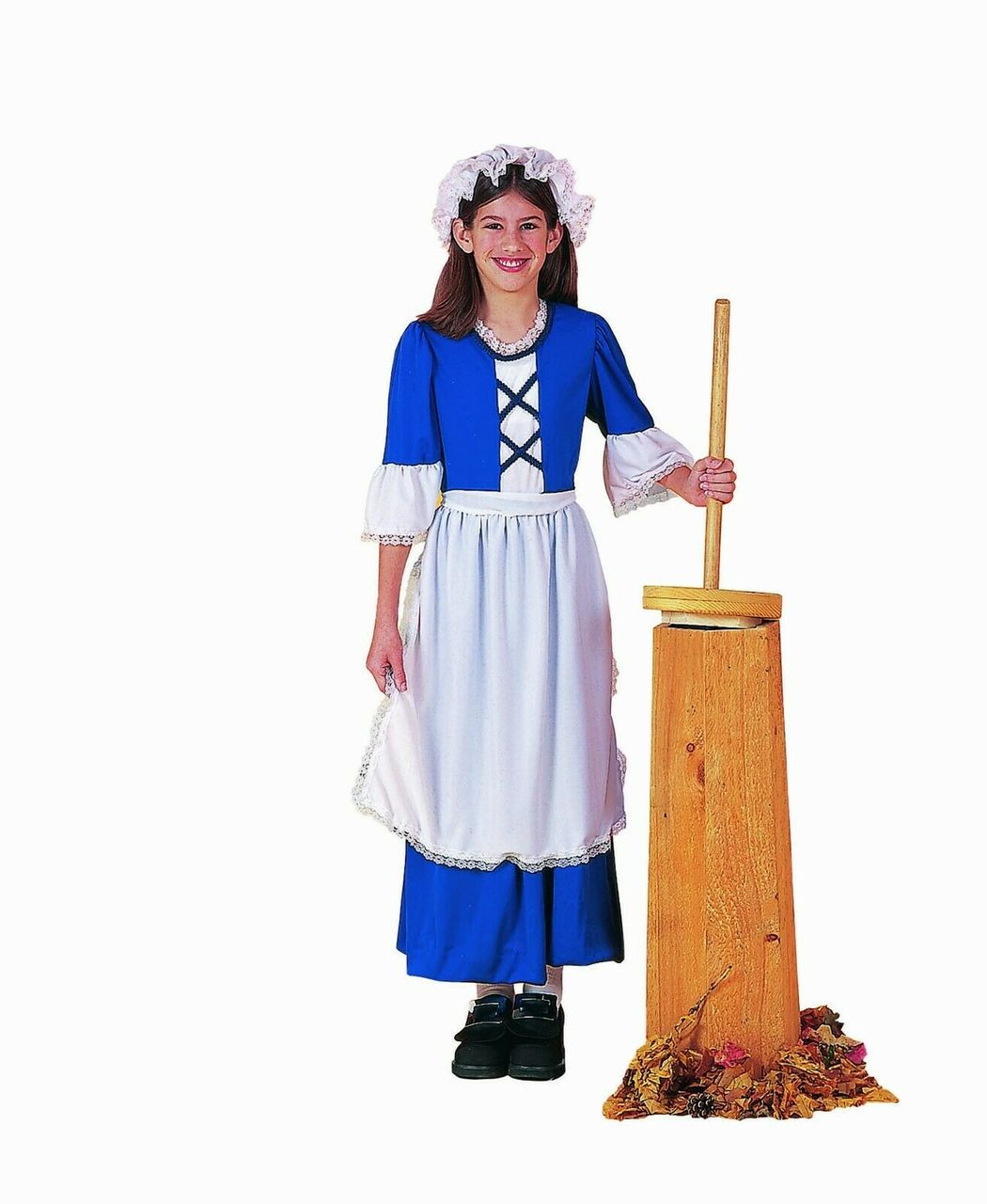 Pilgrim Set Girls Kids Colonial Halloween Thanksgiving Costume Accessory Kit