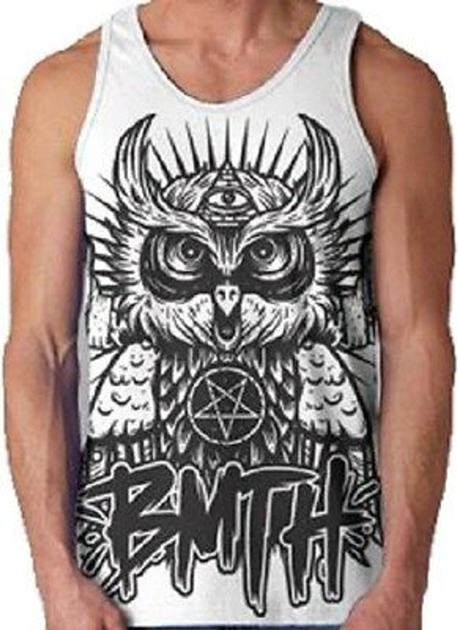 Authentic Bring Me The Horizon Bmth Owl Oliver Sykes Tank Top