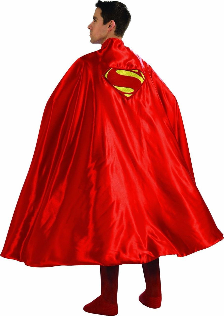Rubies Superman Cape Man Of Steel Logo Dc Comics Adult Halloween Costume 888202