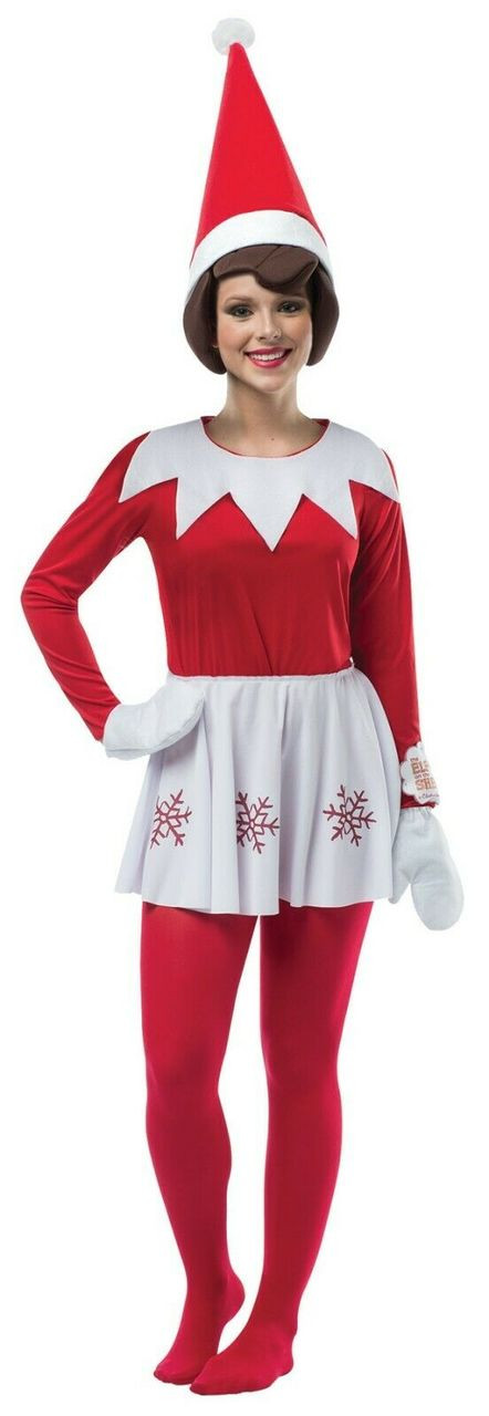 Rasta Imposta Elf On The Shelf Dress Adult Holiday Christmas