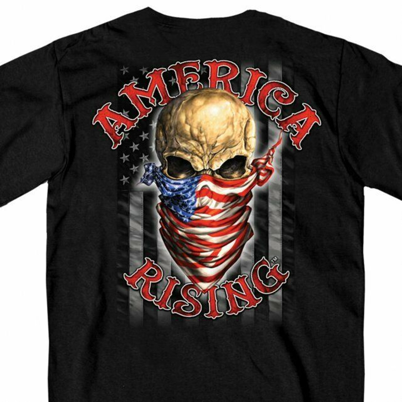 american flag skull t shirt