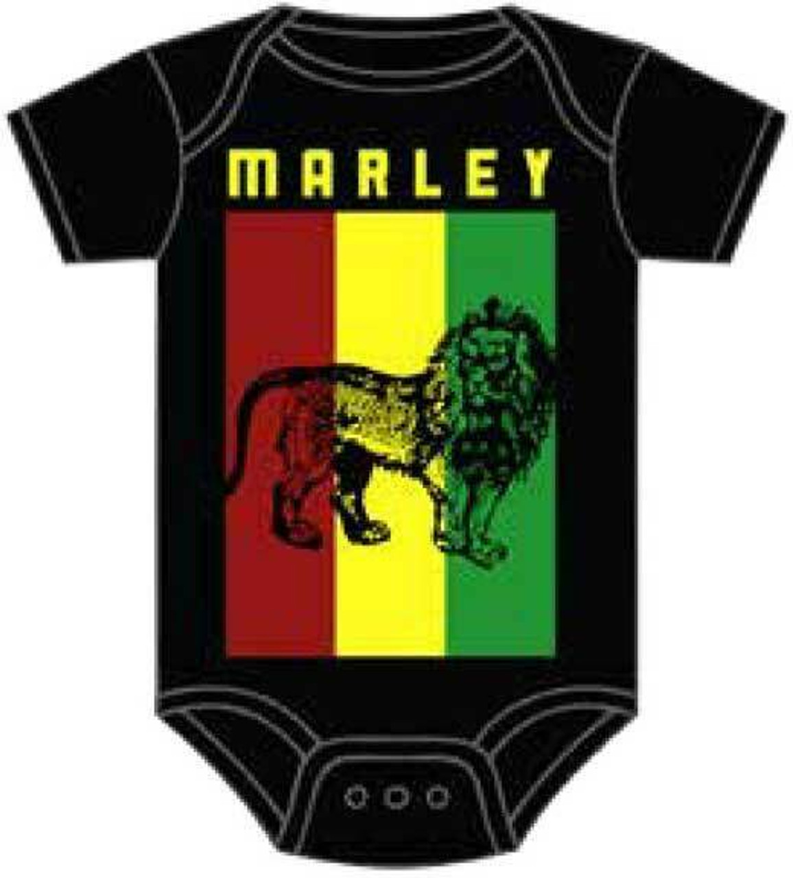 Zion Rootswear Bob Marley Lion Flag Infant One Piece Romper