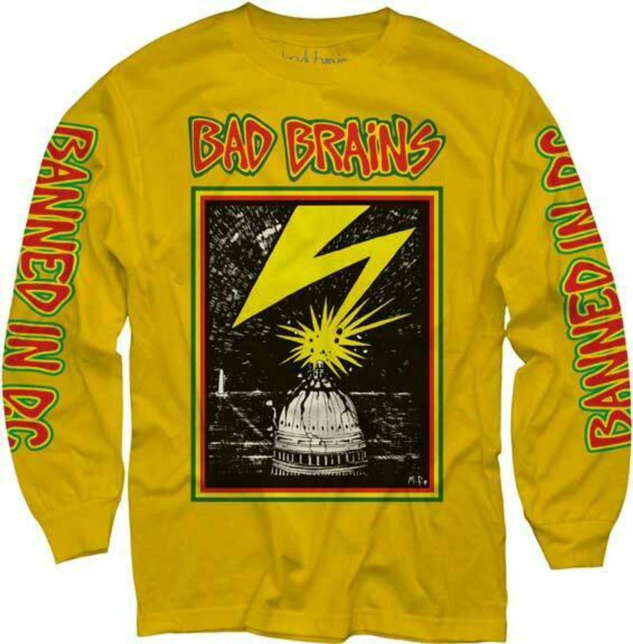 Bad Brains Album Cover Capitol Punk Rock Music Band Long Sleeve T