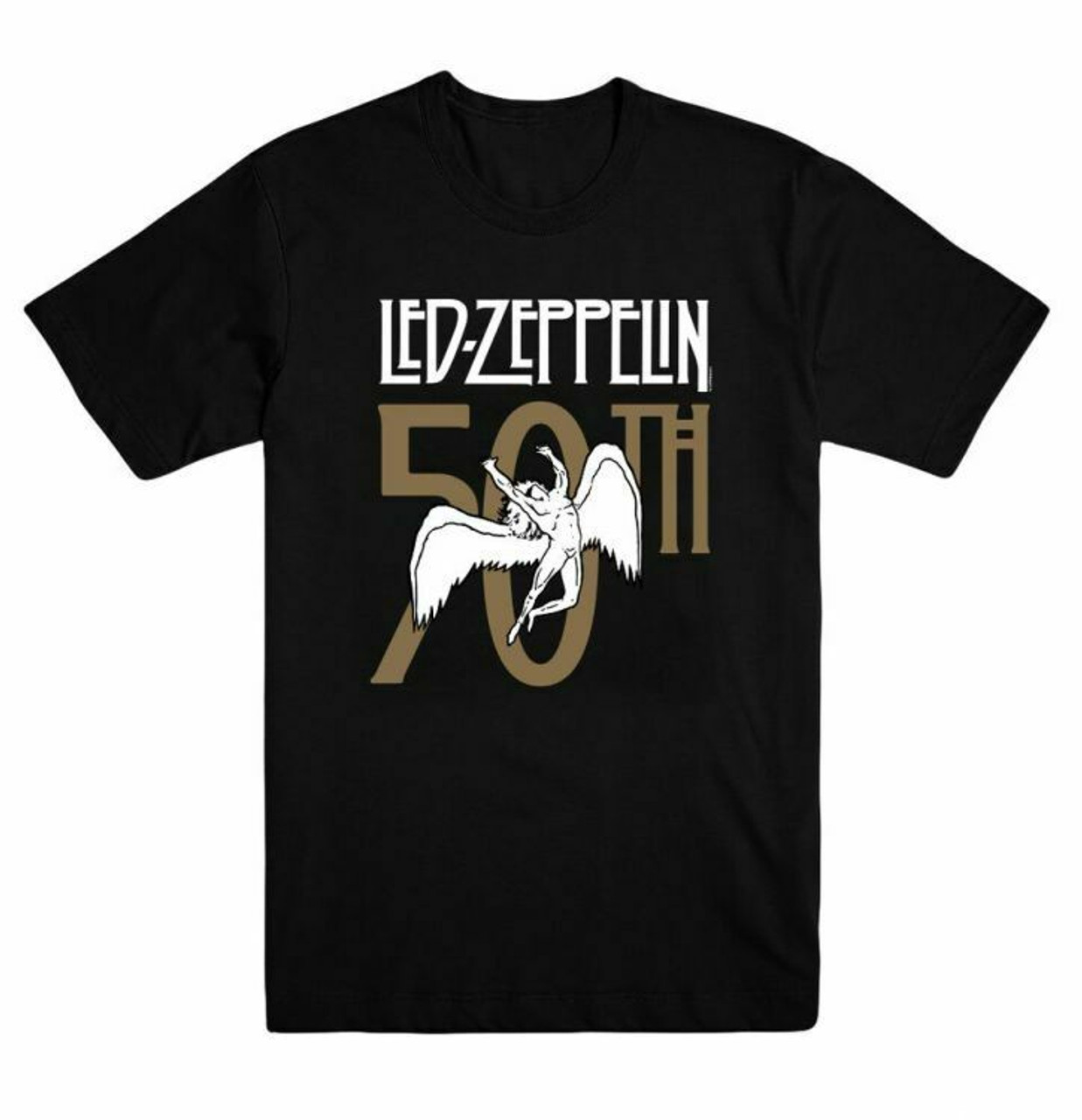 Led Zeppelin 50th Anniversary Logo Classic Rock Metal Music