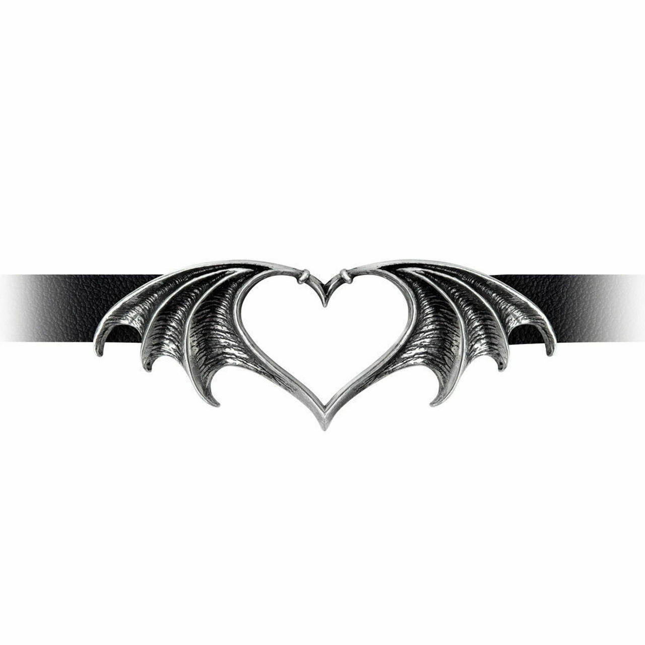 Alchemy of England Gothic Nocte Amor Bat Wings Heart Punk Choker Necklace  P823