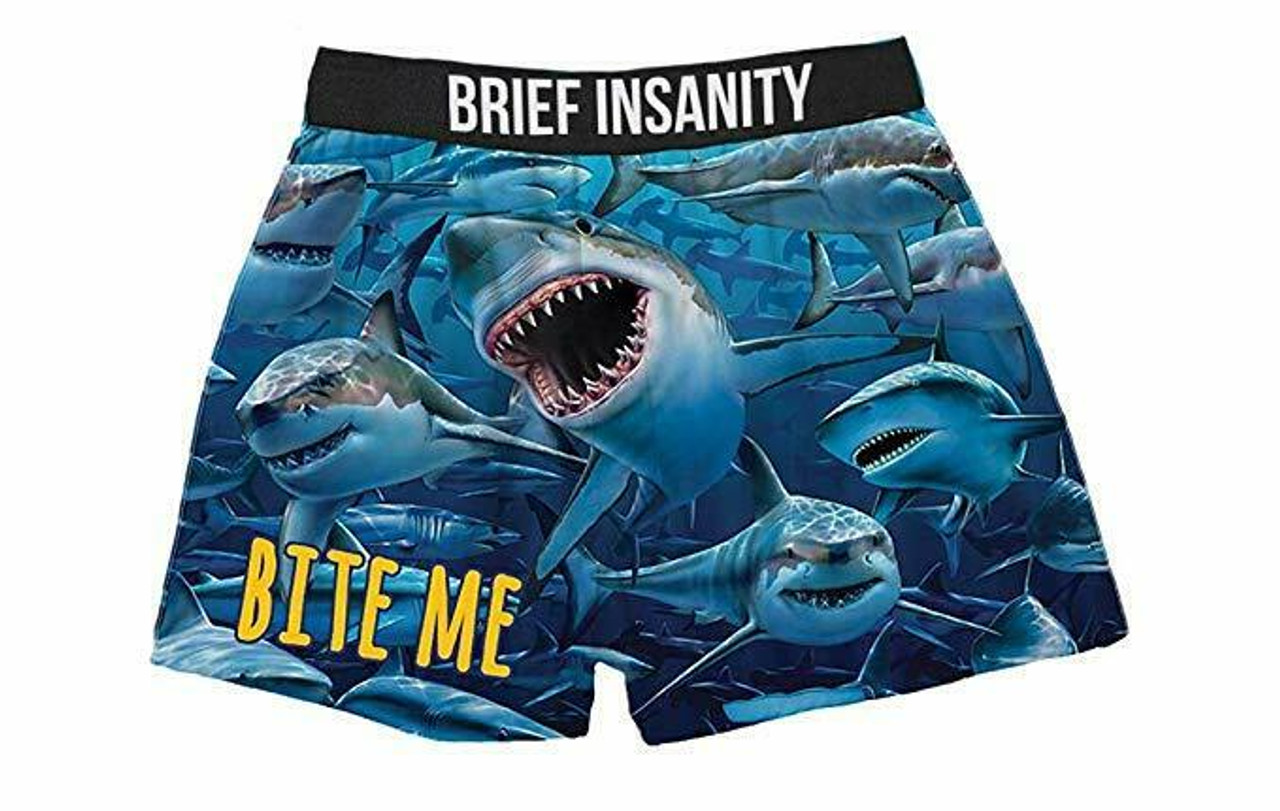 Shark Men Boxer Briefs, Sea Ocean Nautical Print Check Comfortable Und –  Starcove Fashion