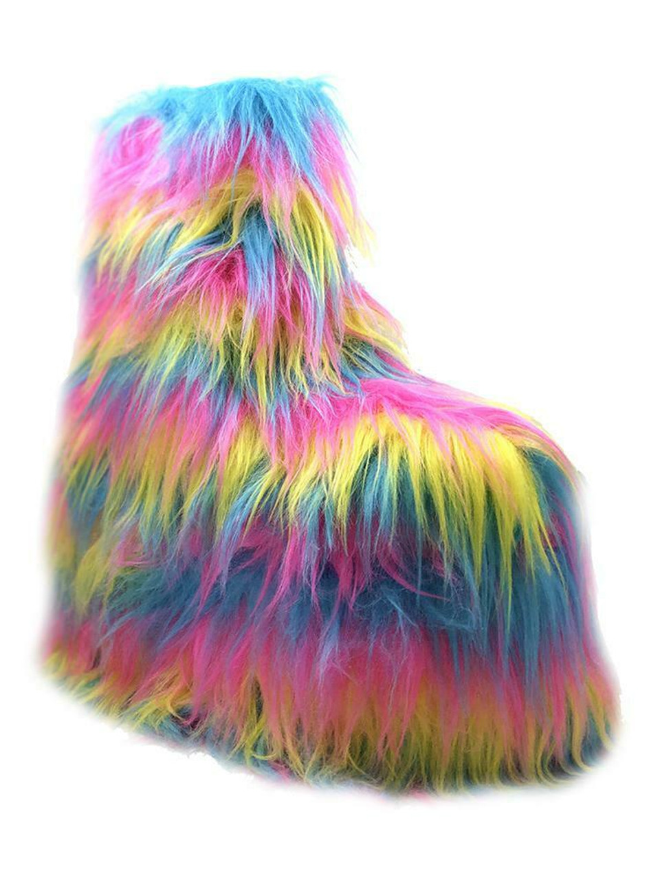 furry platform boots