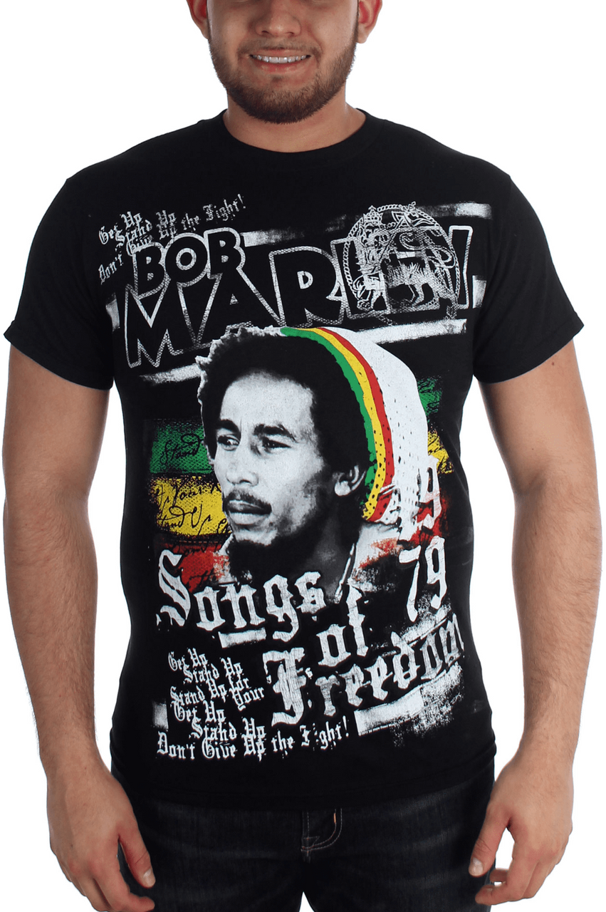 Bob Marley Zion Rootswear Good Music Hits Feel No Pain Rasta T Tee Shirt S-3Xl