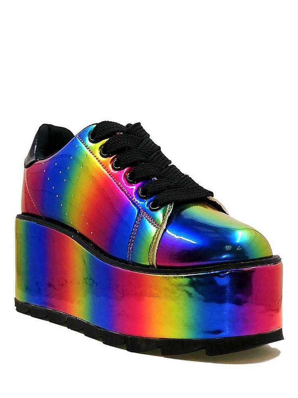 rainbow shoes platform