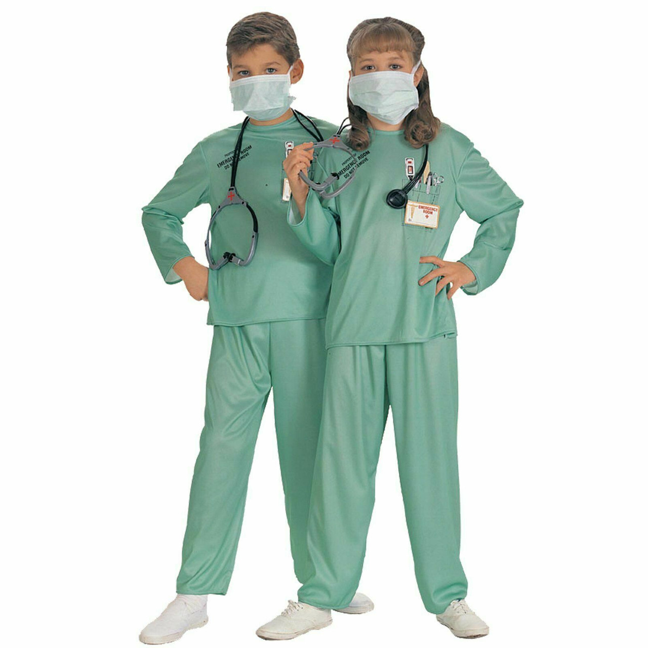 Medical Doctor Nursing Scrubs Full Set Hospital Uniform Costume