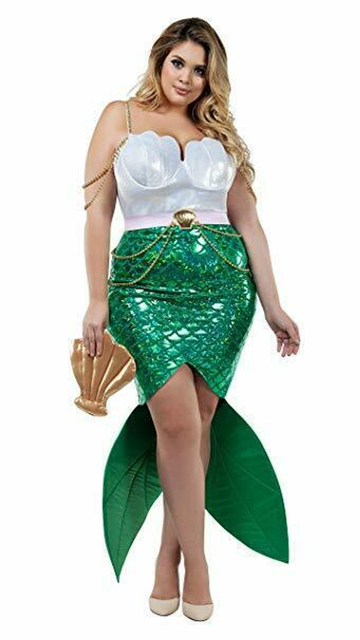 Civic Rotere Individualitet Starline Alluring Sea Siren Mermaid Adult Plus Size Halloween Costume S8022  - Fearless Apparel