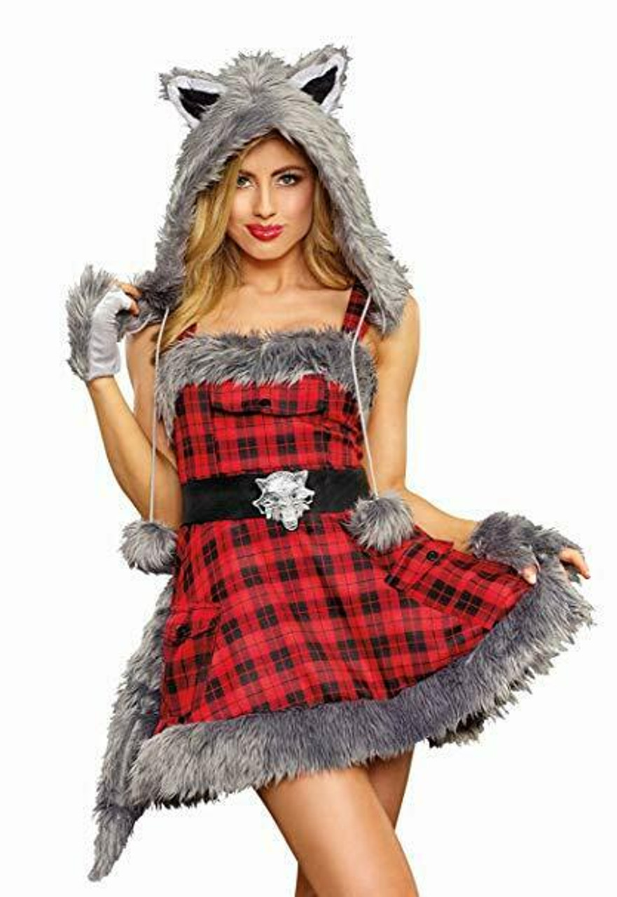 Dreamgirl Big Bad Wolf Furry Animals Sexy Adult Womens Halloween