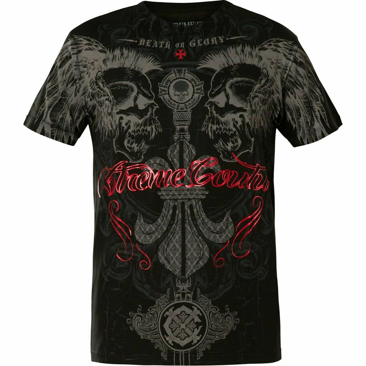 Xtreme Couture by Affliction Reverence Skull UFC MMA Tattoos Biker T ...