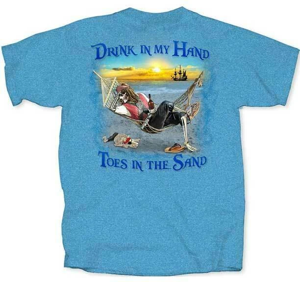 Pirate Drink in Hand Toes in the Sand 